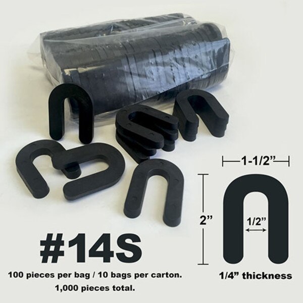 Img of Econ-O-Shim - Solid Black 1/4 x 2"